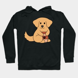 Golden Retriever Coffee Hoodie